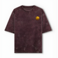 Leo Das - LIMITED EDITION - Maroon Acid Wash Tee