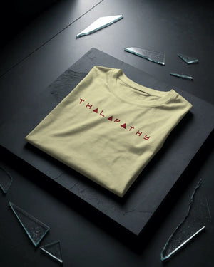 Ilaya Thalapathy - Off White Classic Crew Tee